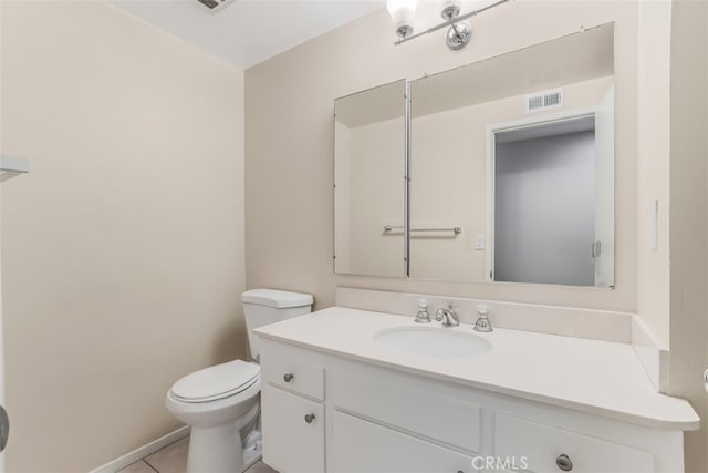6304 Tamarind St, Oak Park, CA 91377 - half bathroom with vanity and tile patterned flooring