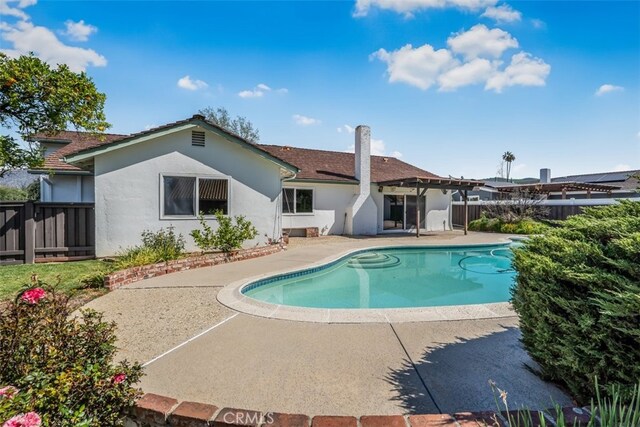 6304 Tamarind St, Oak Park, CA 91377 - view of swimming pool with a fenced backyard, a patio area, and a pergola