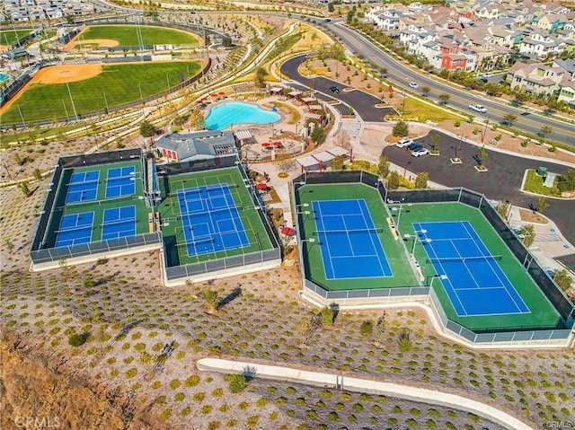 28 Sembrio St, Rancho Mission Viejo, CA 92694 - aerial view of a pool