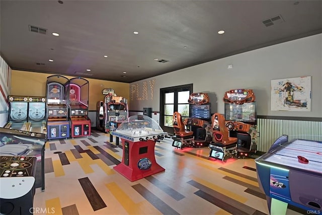 28 Sembrio St, Rancho Mission Viejo, CA 92694 - game room featuring french doors and recessed lighting