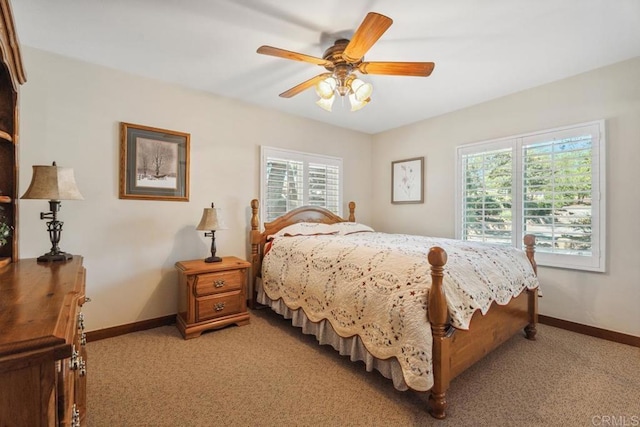 1480 Round Potrero Rd, Potrero, CA 91963 - bedroom with light colored carpet and ceiling fan