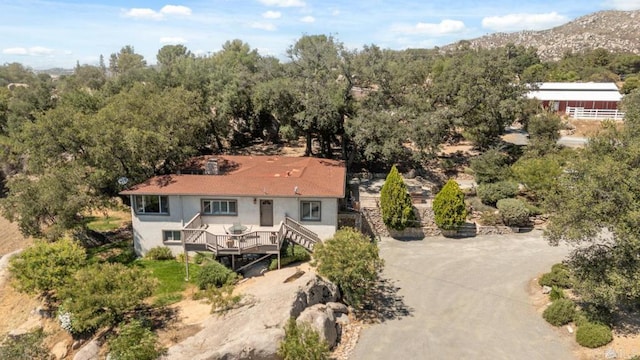1480 Round Potrero Rd, Potrero, CA 91963 - aerial view of property and surrounding area with a mountainous background