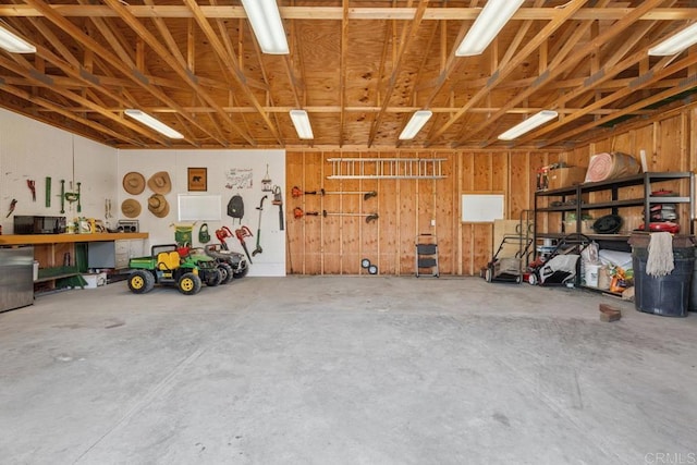 1480 Round Potrero Rd, Potrero, CA 91963 - garage featuring a workshop area