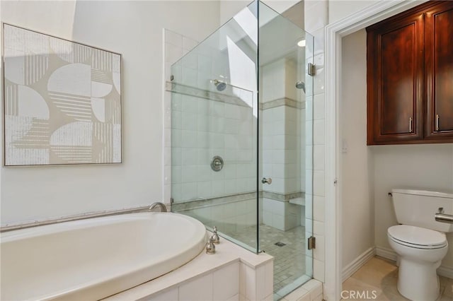 24622 Cresta Ct, Laguna Hills, CA 92653 - full bathroom featuring a shower stall, a bath, and tile patterned flooring