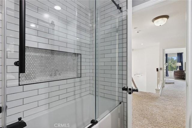 24622 Cresta Ct, Laguna Hills, CA 92653 - bathroom featuring enclosed tub / shower combo and recessed lighting