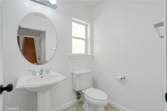 17787 Merridy St, Northridge, CA 91325 - half bath with toilet and tile patterned flooring