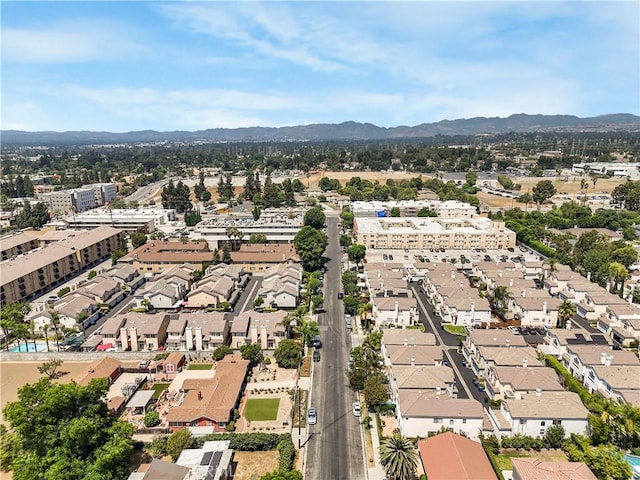 17787 Merridy St, Northridge, CA 91325 - aerial perspective of suburban area featuring mountains