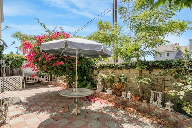 17787 Merridy St, Northridge, CA 91325 - fenced backyard featuring a patio