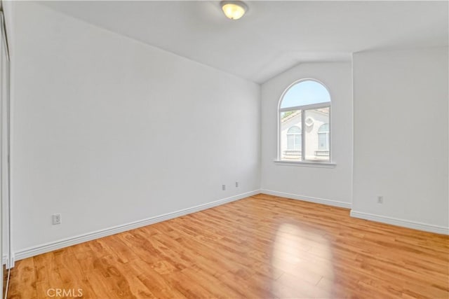 17787 Merridy St, Northridge, CA 91325 - unfurnished room with lofted ceiling and light wood finished floors