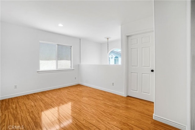 17787 Merridy St, Northridge, CA 91325 - spare room featuring light wood finished floors and recessed lighting