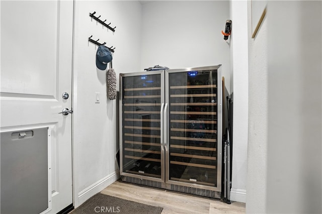 11715 Periwinkle Pl, Jurupa Valley, CA 91752 - detailed view of wine cooler and wood finished floors