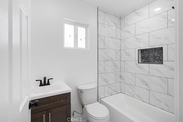 727 E 94th St, Los Angeles, CA 90002 - full bathroom with vanity and washtub / shower combination