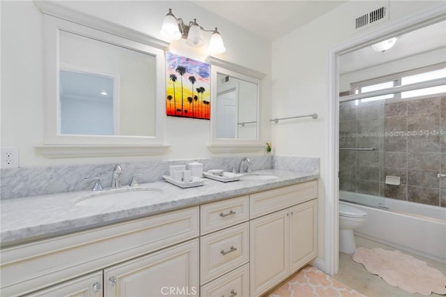 225 W Mission Rd Unit A, San Gabriel, CA 91776 - bathroom with double vanity and shower / bath combination with glass door