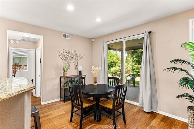 13014 Bermuda Ave, Chino, CA 91710 - dining room with light wood finished floors and recessed lighting