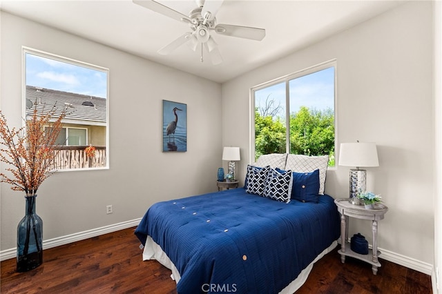 13014 Bermuda Ave, Chino, CA 91710 - bedroom featuring wood finished floors and a ceiling fan