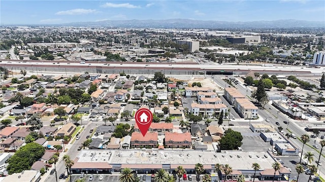 12012 Sproul St Unit 1/2, Norwalk, CA 90650 - aerial view of property and surrounding area with mountains