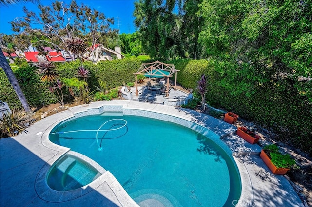 27681 Paseo Esteban, San Juan Capistrano, CA 92675 - view of swimming pool with a patio and a pool with connected hot tub