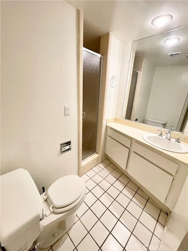 640 S Lake Ave Unit 306, Pasadena, CA 91106 - full bathroom featuring tile patterned flooring, vanity, and a stall shower