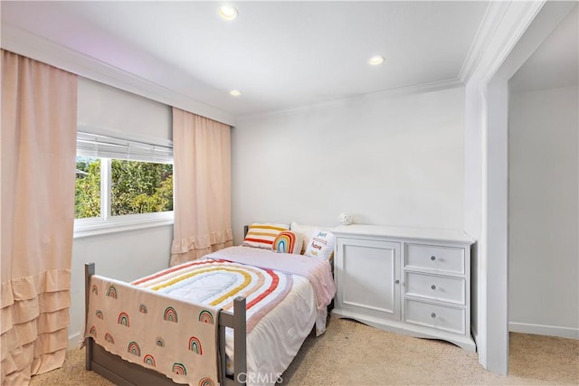 2805 Via Montecito, San Clemente, CA 92672 - carpeted bedroom with ornamental molding and recessed lighting