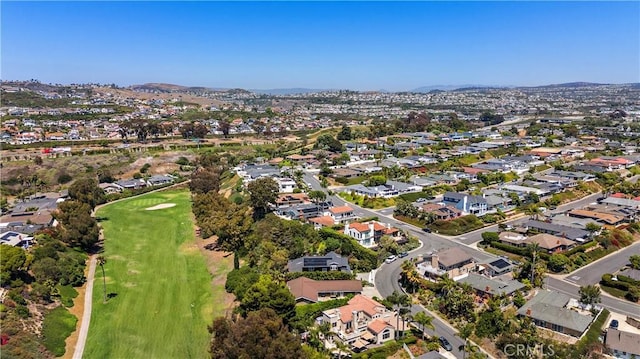 2805 Via Montecito, San Clemente, CA 92672 - aerial overview of property's location with a mountainous background, nearby suburban area, and a golf club