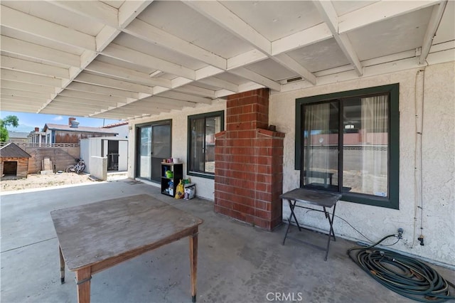 2294 Daisy Way, Hemet, CA 92545 - view of patio featuring a shed