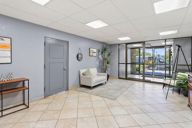 12400 Montecito Rd Unit 222, Seal Beach, CA 90740 - lobby featuring a drop ceiling and floor to ceiling windows