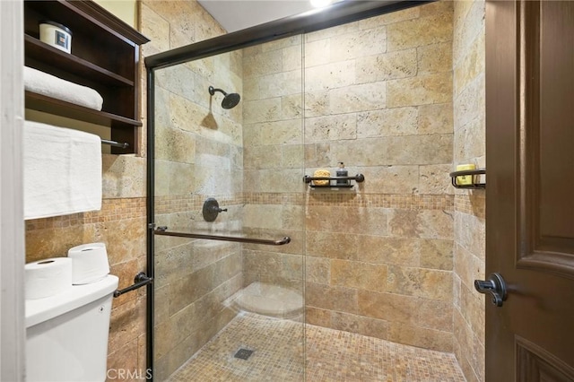 26017 Redbluff Dr, Calabasas, CA 91302 - bathroom with a shower stall and toilet