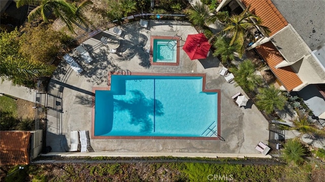 9778 Via Roma, Burbank, CA 91504 - drone / aerial view of a pool area