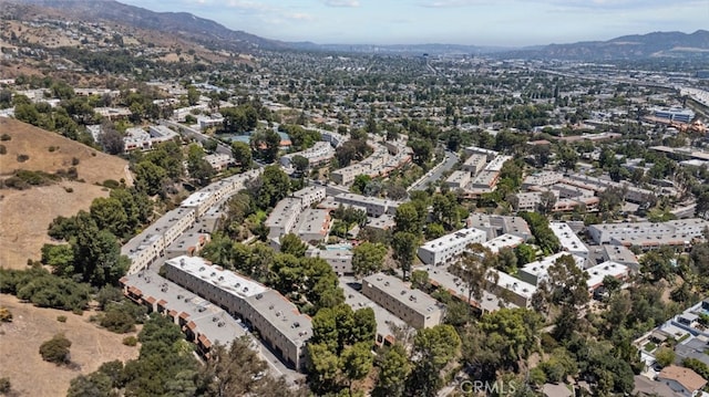 9778 Via Roma, Burbank, CA 91504 - aerial overview of property's location featuring a mountainous background