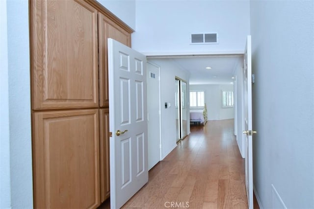 17000 Addison St, Encino, CA 91316 - hallway featuring light wood finished floors