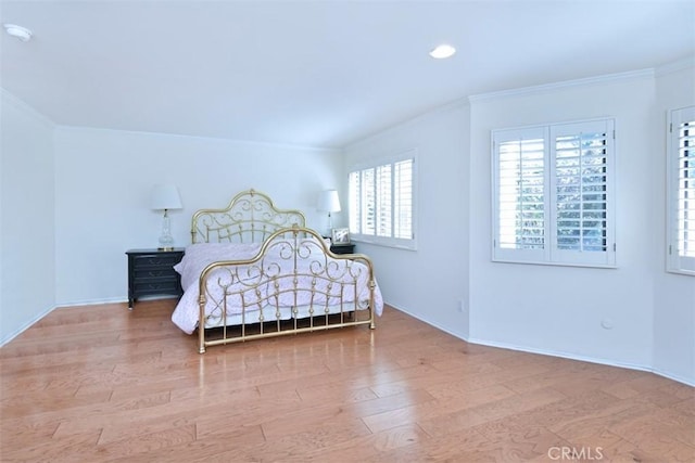 17000 Addison St, Encino, CA 91316 - bedroom with crown molding, wood finished floors, and recessed lighting