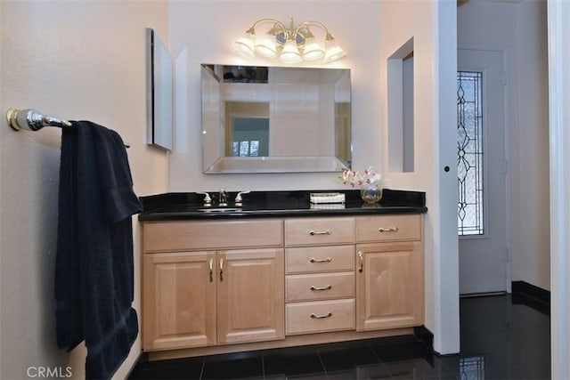 17000 Addison St, Encino, CA 91316 - bathroom featuring vanity and tile patterned floors