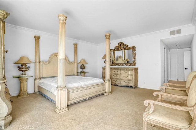 850 E Ocean Blvd Unit 1604, Long Beach, CA 90802 - bedroom with light carpet and ornamental molding