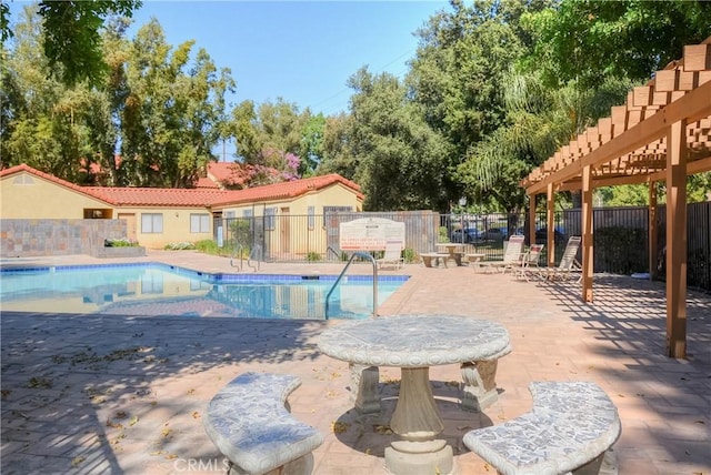 1130 W Blaine St, Riverside, CA 92507 - community pool featuring a pergola and a patio area