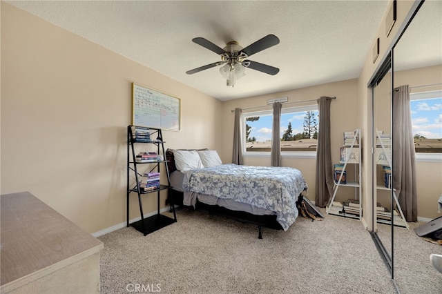 1219 N Van Buren St, Placentia, CA 92870 - bedroom featuring carpet flooring, ceiling fan, and a closet