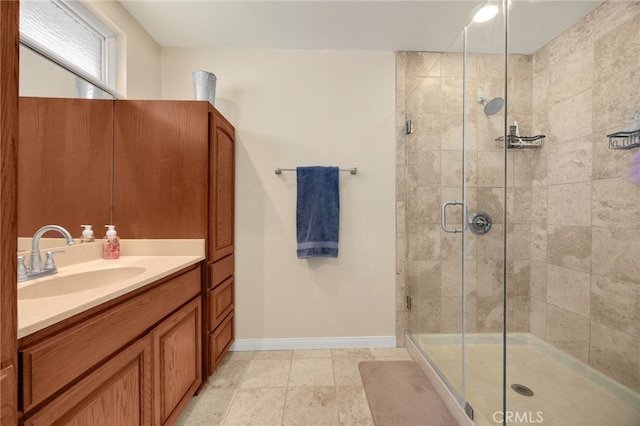 1219 N Van Buren St, Placentia, CA 92870 - bathroom with vanity and a shower stall