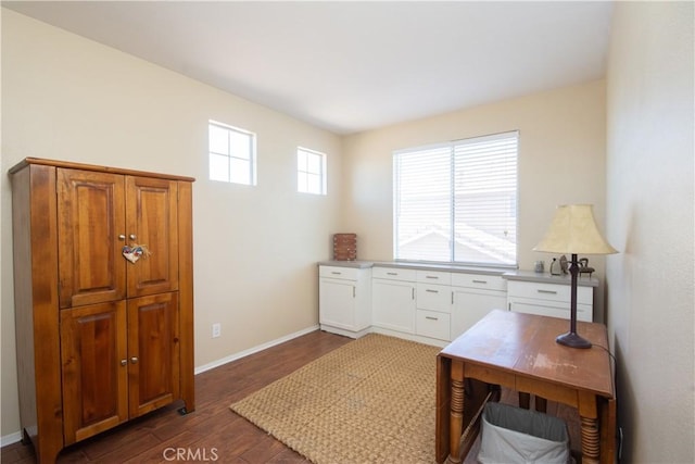 8718 Snowmass Peak Way, Riverside, CA 92508 - office area featuring dark wood-type flooring and baseboards