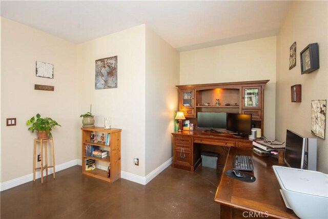 8718 Snowmass Peak Way, Riverside, CA 92508 - office featuring concrete flooring and baseboards