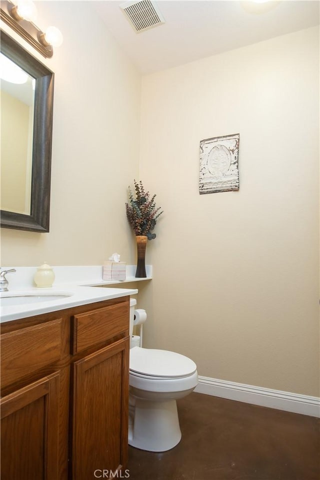 8718 Snowmass Peak Way, Riverside, CA 92508 - bathroom featuring vanity and concrete floors