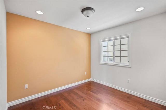 1128 Huntington Dr Unit C, South Pasadena, CA 91030 - spare room with wood finished floors and recessed lighting