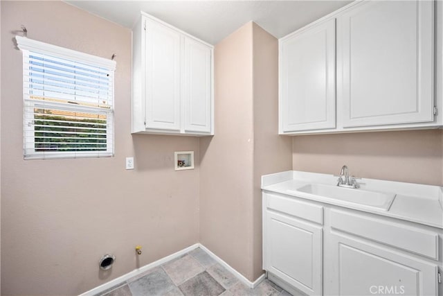 15353 Isabel Ln, Fontana, CA 92336 - washroom with washer hookup, gas dryer hookup, and cabinet space