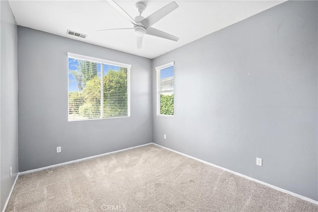 15353 Isabel Ln, Fontana, CA 92336 - carpeted empty room featuring a ceiling fan and baseboards