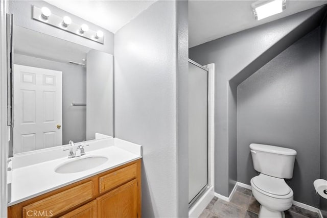 15353 Isabel Ln, Fontana, CA 92336 - bathroom with a stall shower, vanity, and tile patterned floors