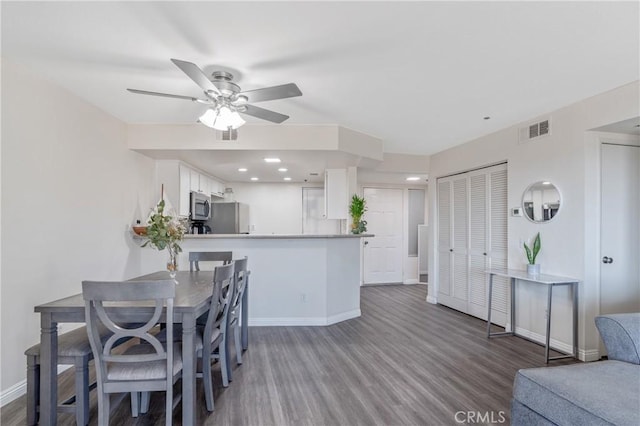 3623 Legato Ct, Pomona, CA 91766 - dining area featuring wood finished floors and ceiling fan