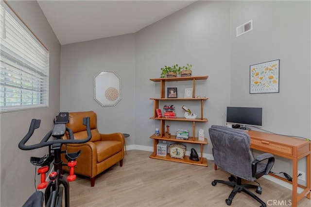 2323 S Cutty Way Unit 58, Anaheim, CA 92802 - home office with wood finished floors and baseboards