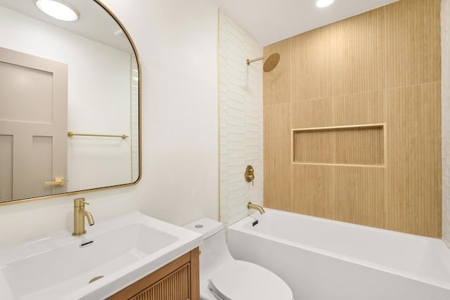 4936 Mount Elbrus Dr, San Diego, CA 92117 - full bath with vanity and shower / washtub combination