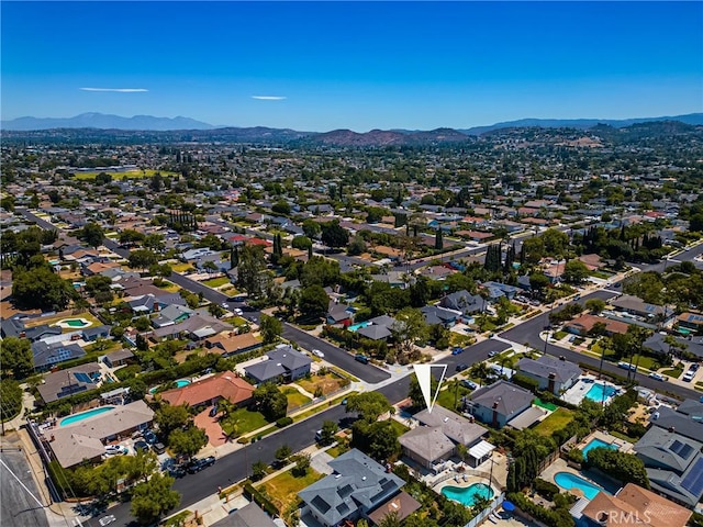 17542 Rainier Dr, North Tustin, CA 92705 - view of property location with a mountain backdrop and a pool