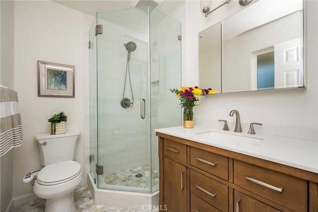 17542 Rainier Dr, North Tustin, CA 92705 - bathroom featuring vanity and a stall shower
