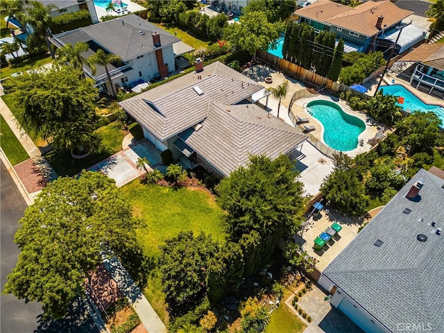 17542 Rainier Dr, North Tustin, CA 92705 - bird's eye view of a pool