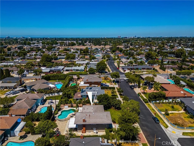 17542 Rainier Dr, North Tustin, CA 92705 - bird's eye view of a pool area
